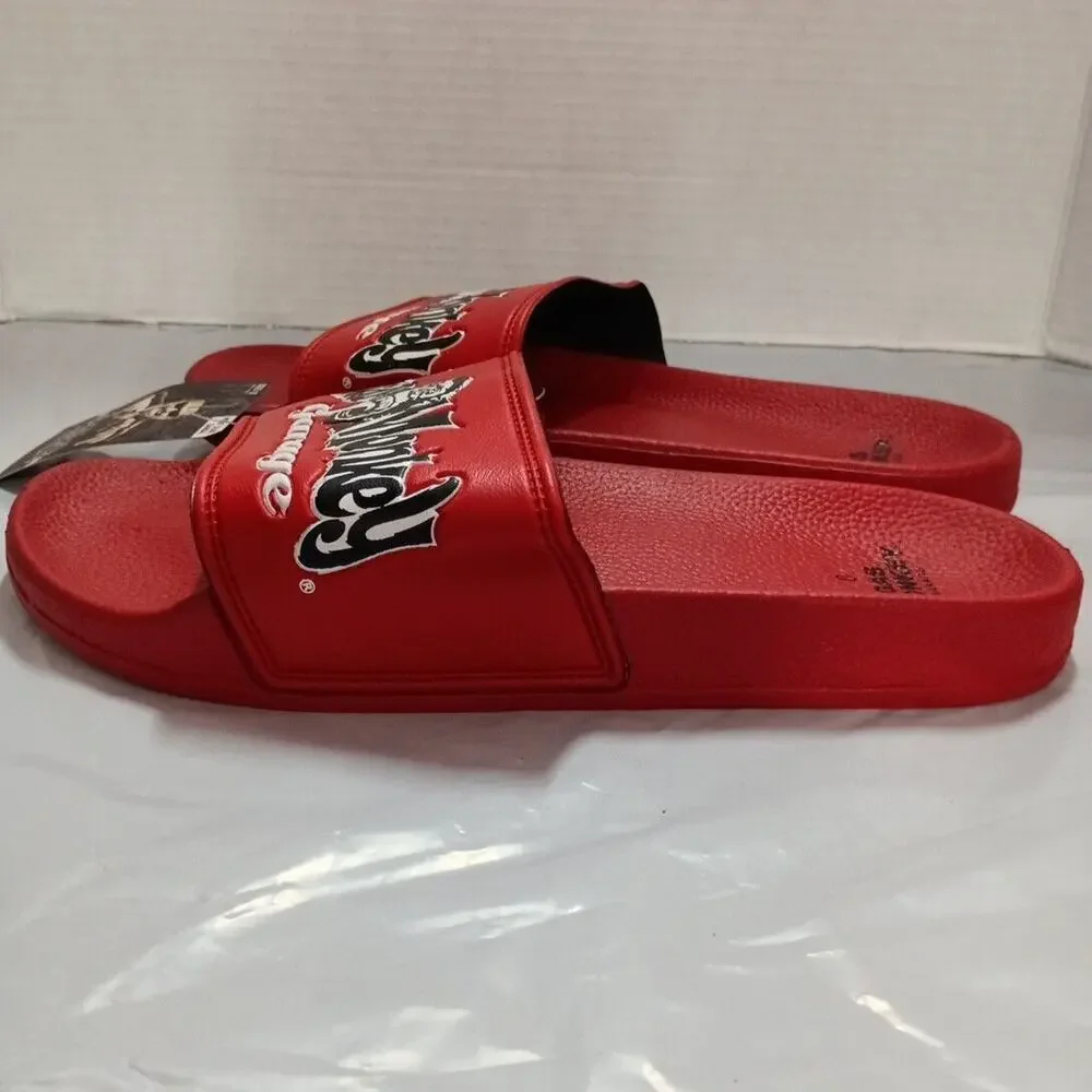 Gas Monkey Garage Slides‎ Sandals Men's Size 8 Red